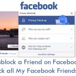 Unblock a Friend on Facebook