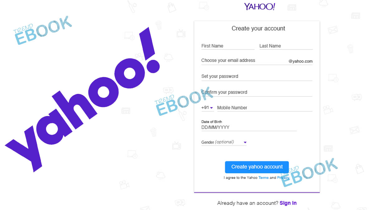 Open Yahoo Account How To Open A New Yahoo Mail Account Trendebook