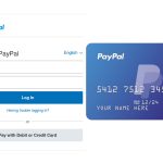 PayPal Credit Card Login Page