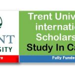 Trent University International Scholarship Application 2022
