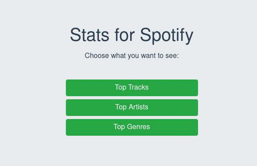 Stats For Spotify Login and Sign Up