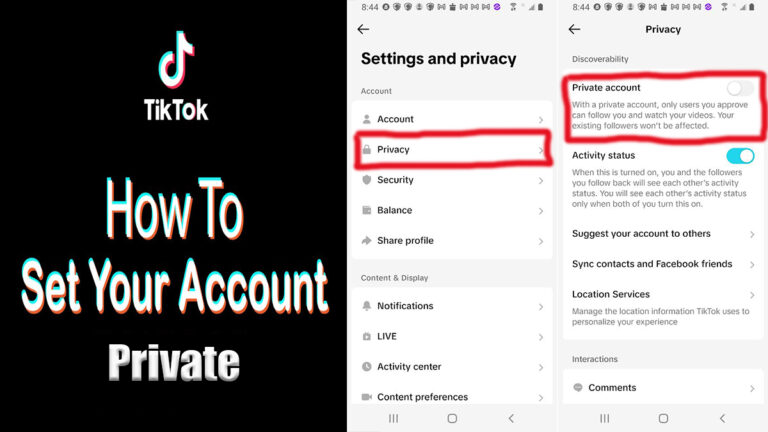 How to Make Your TikTok Account Private